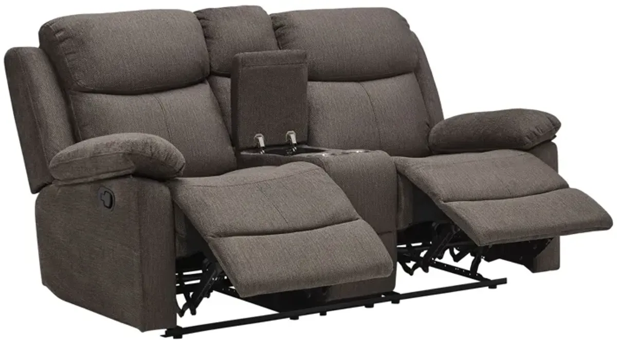 Blaze Reclining Console Loveseat