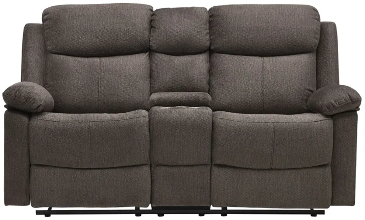 Blaze Reclining Console Loveseat