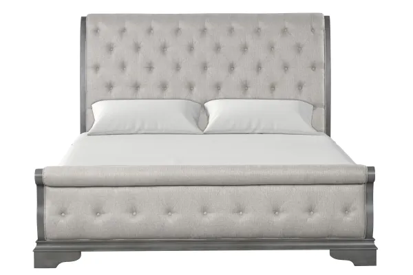 Cascade King Upholstered Bed