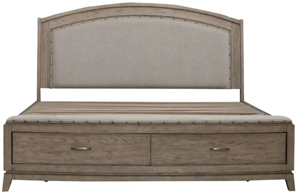 Townsend Queen Upholstered Storage Bed