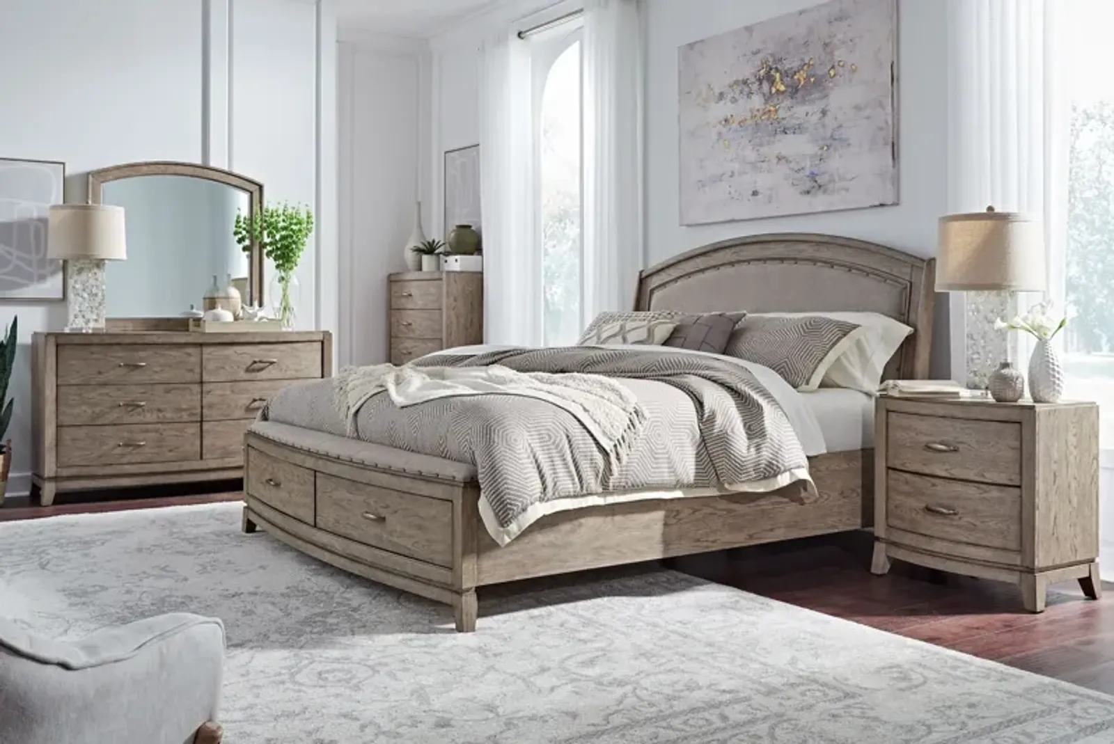 Townsend Beige 5-Piece King Bedroom Set