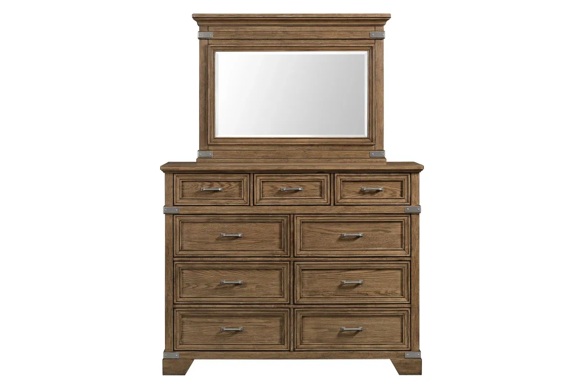 Forge Brown Dresser + Mirror