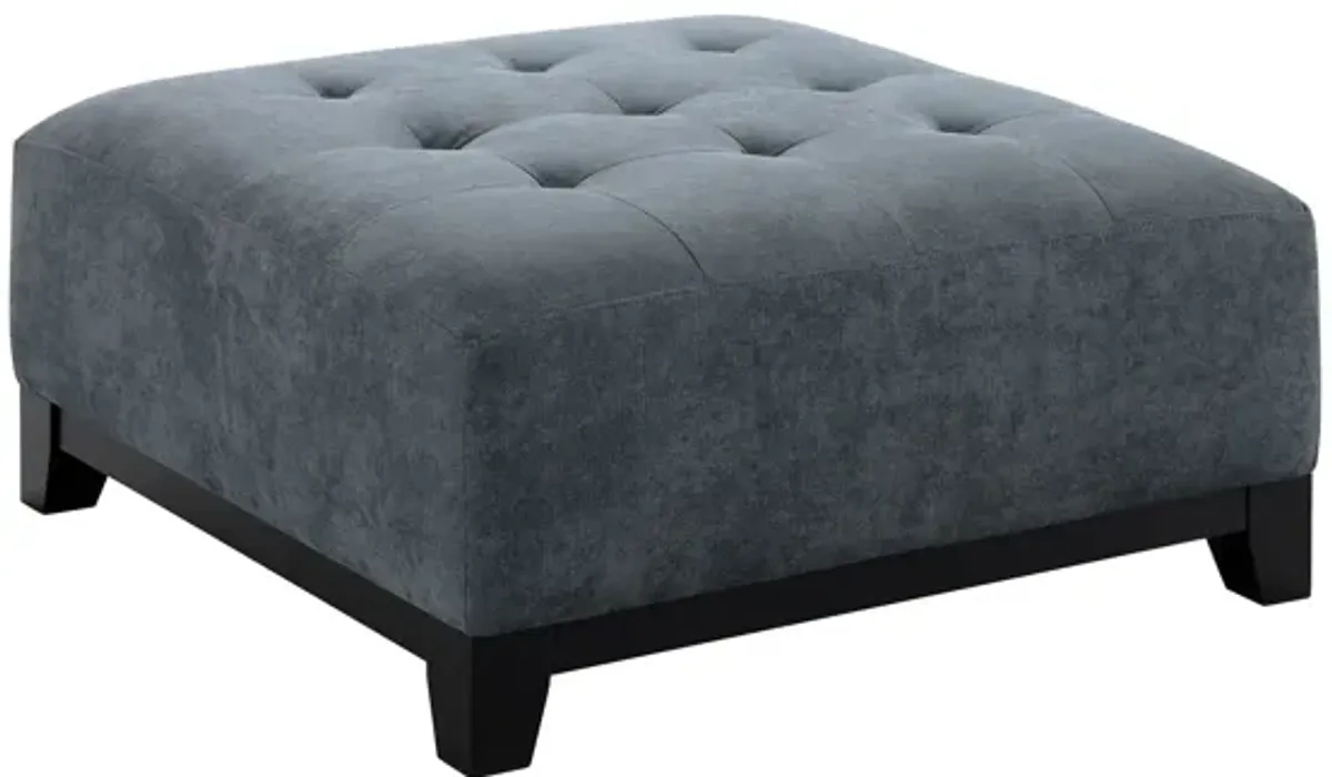 Cleo Navy Ottoman