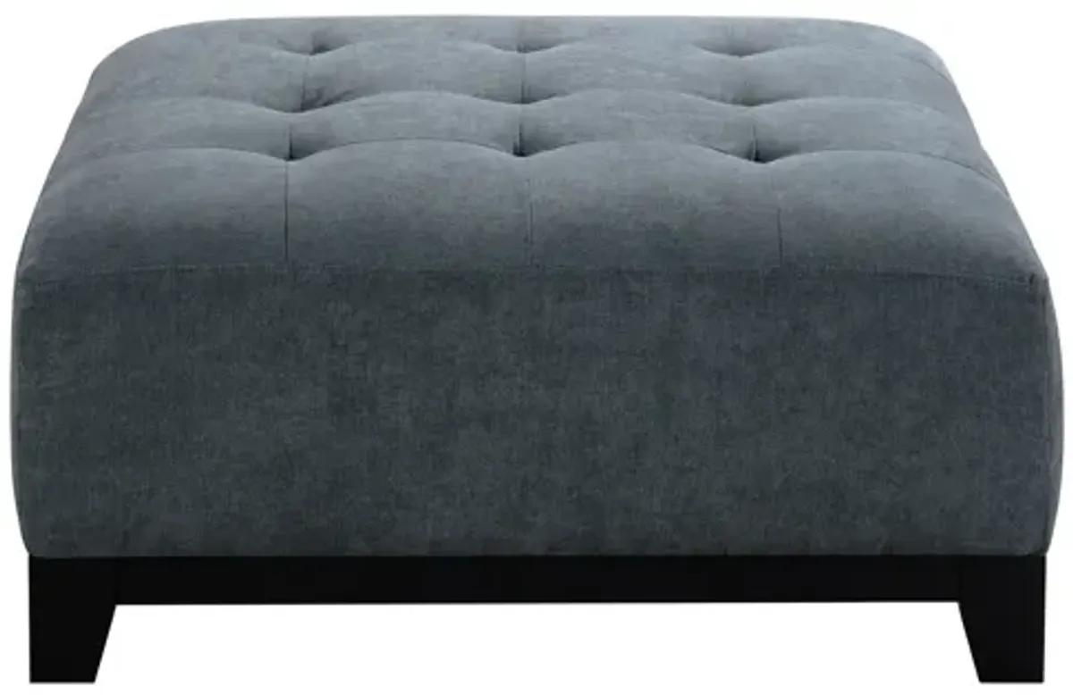 Cleo Navy Ottoman