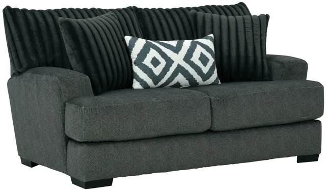 Chloe Gunmetal Loveseat