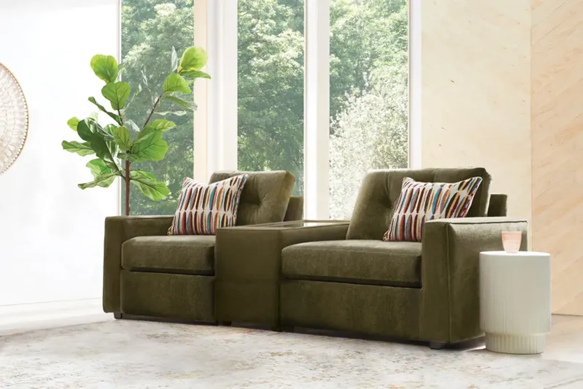 ModularOne Moss Console Loveseat