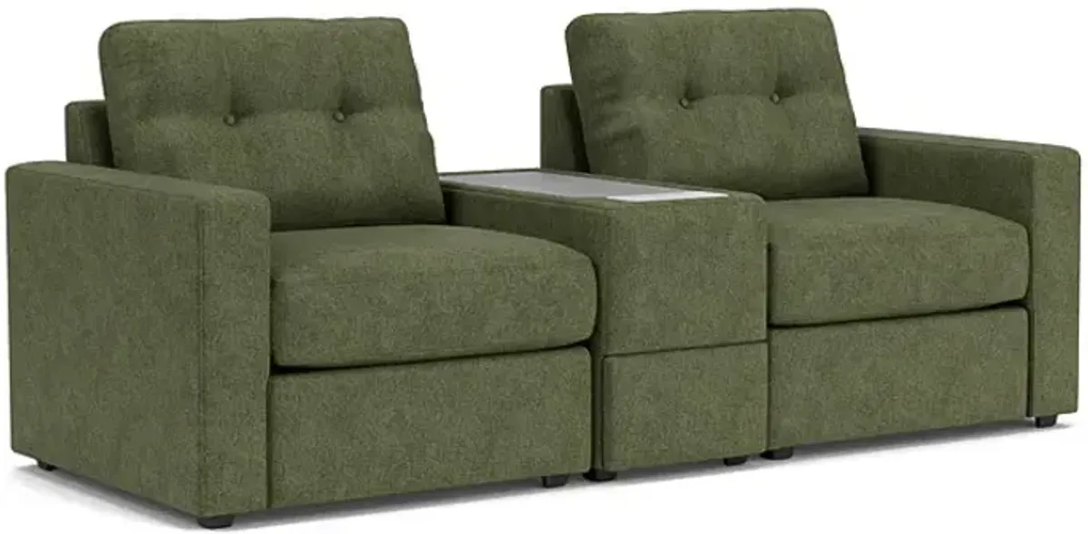 ModularOne Moss Console Loveseat