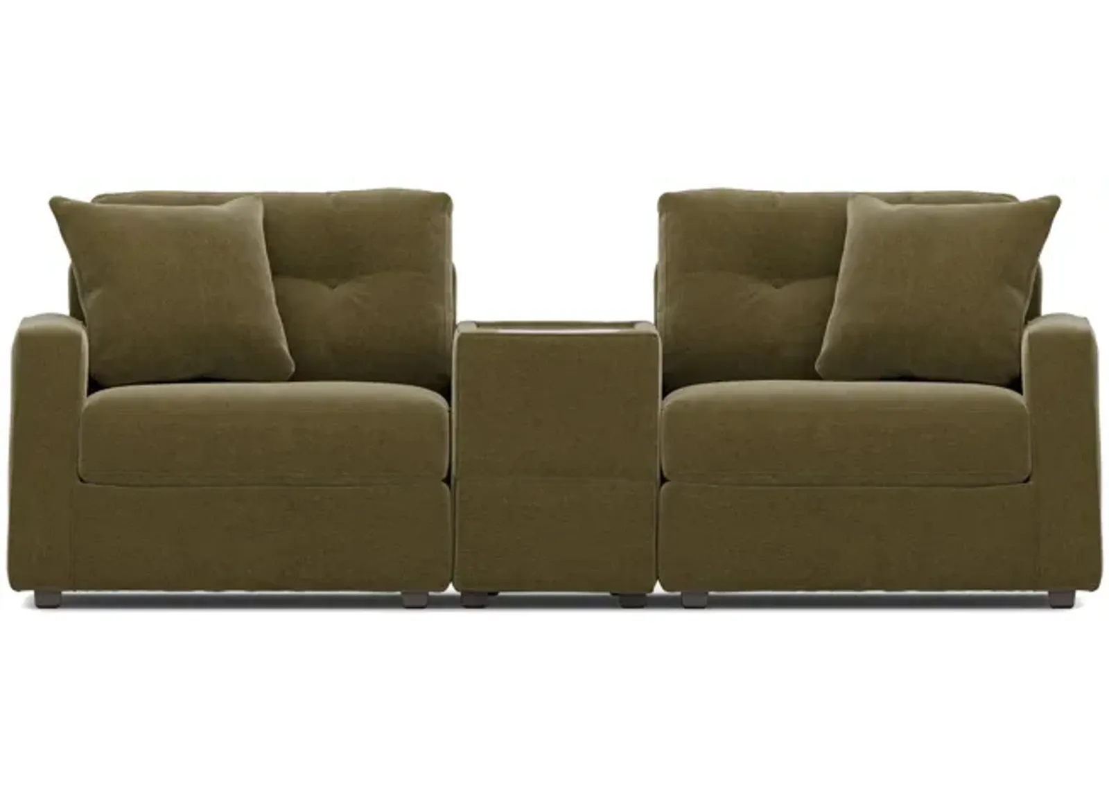 ModularOne Moss Console Loveseat