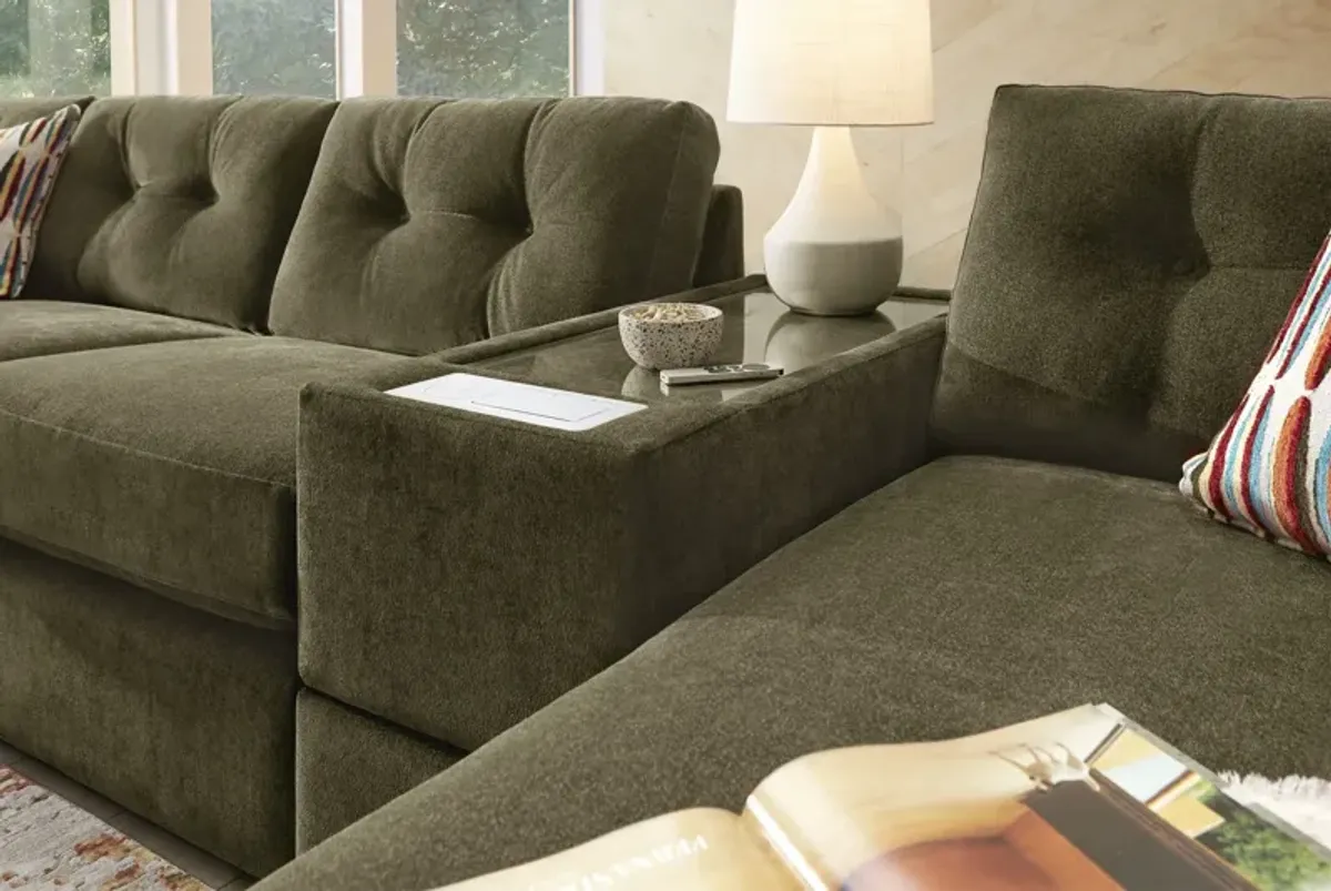 ModularOne Moss 5-Piece Sectional with Dual Chaise