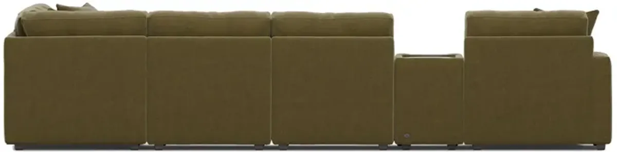 ModularOne Moss 8-Piece Sectional with Left Arm Facing Chaise