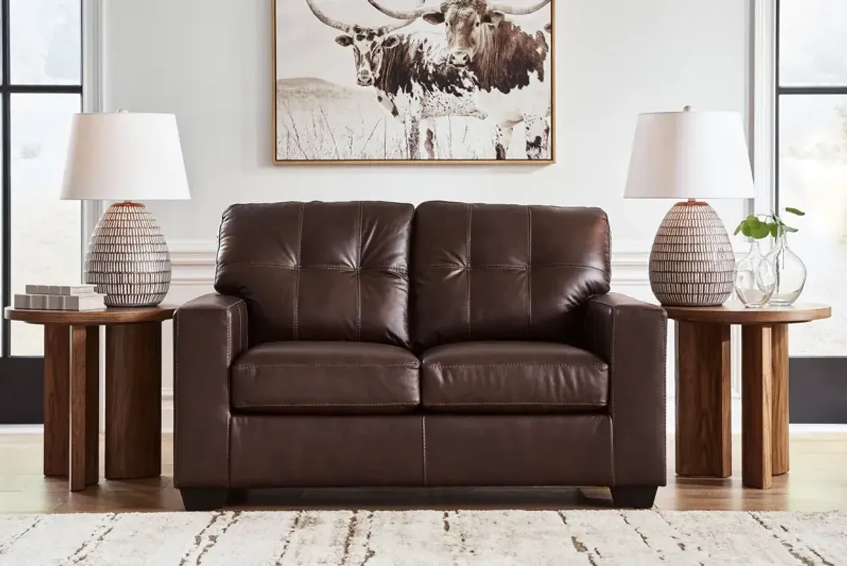 Santana Leather Loveseat