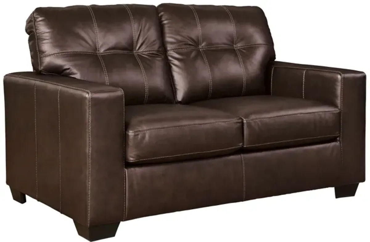 Santana Leather Loveseat