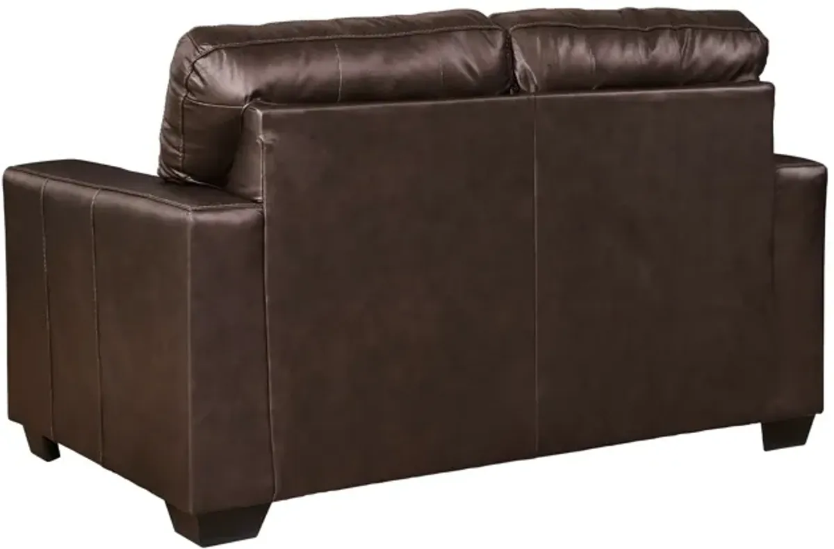 Santana Leather Loveseat