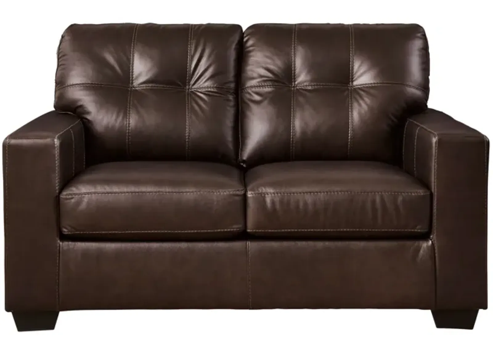 Santana Leather Loveseat