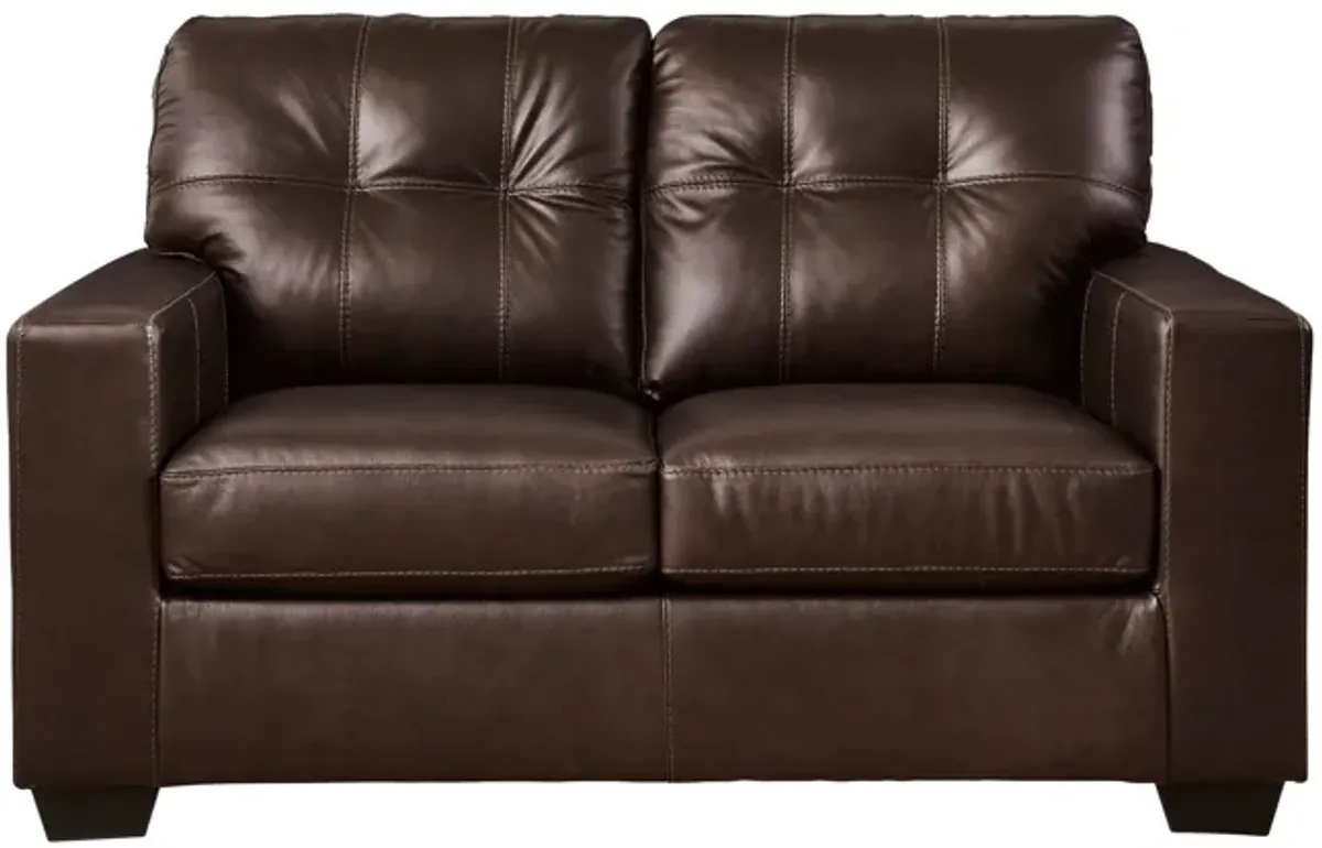 Santana Leather Loveseat