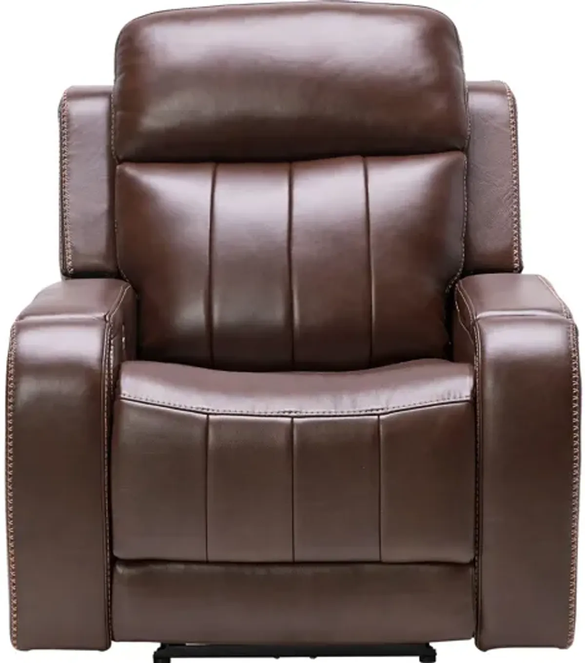 Maverick Brown Audio Triple Power Leather Recliner