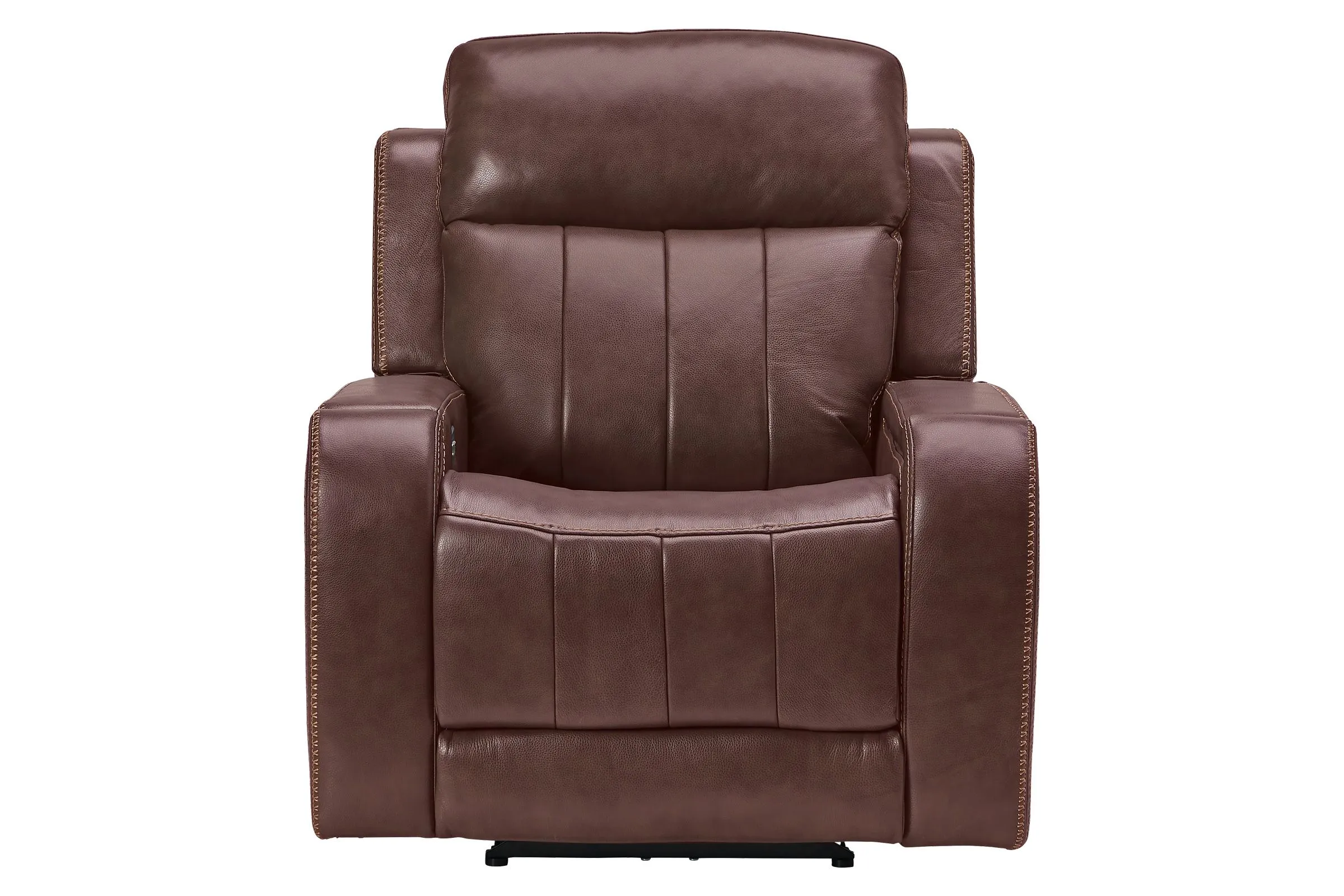 Maverick Brown Audio Triple Power Leather Recliner