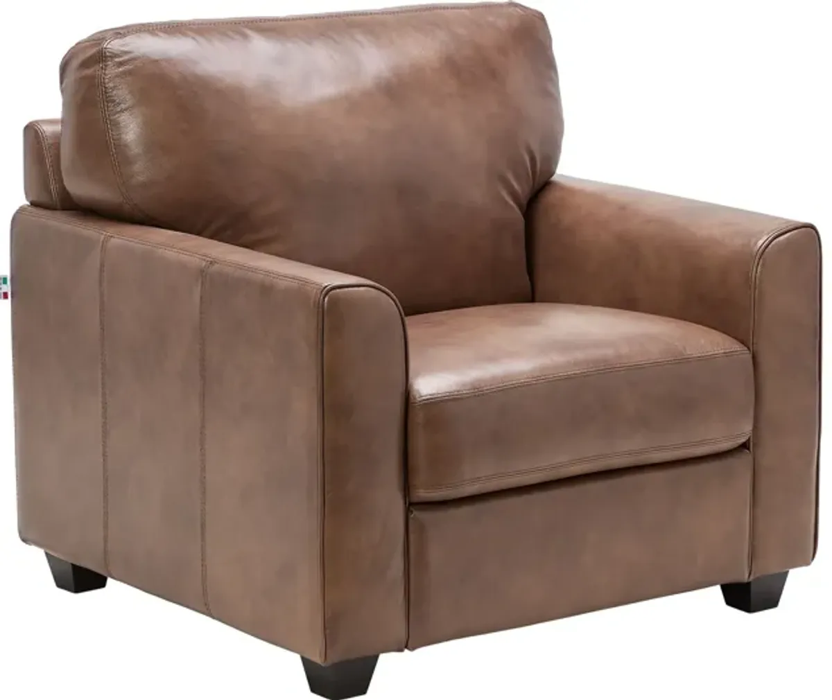 Wesley Brown Leather Chair