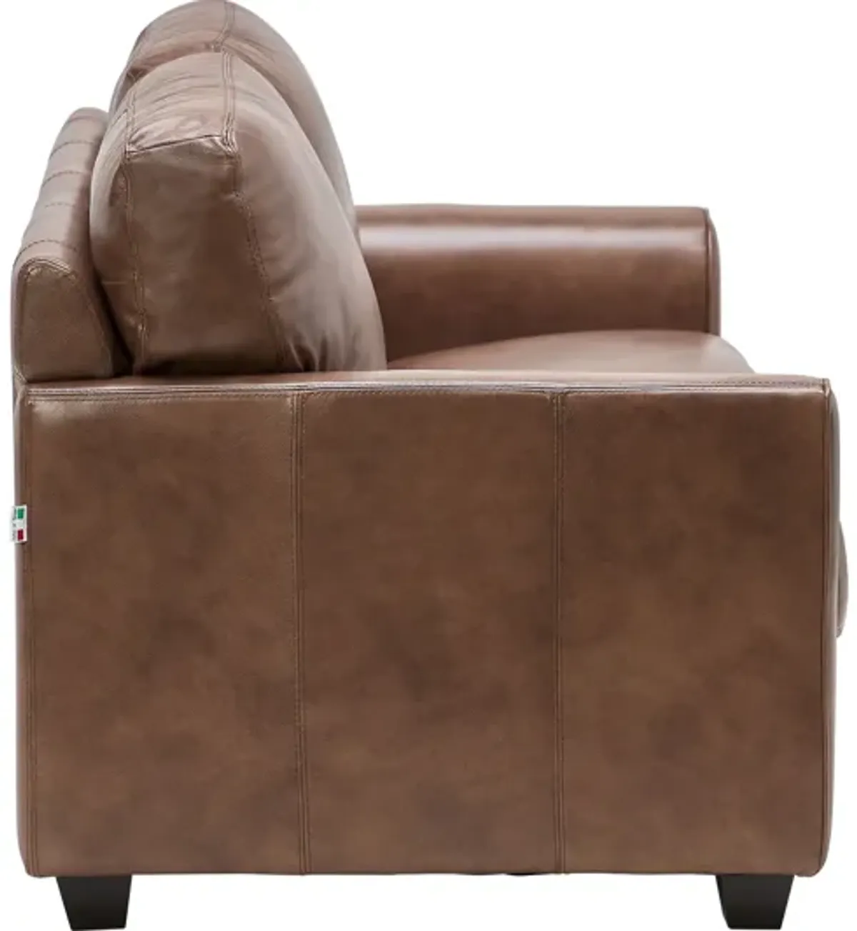 Wesley Brown Leather Loveseat