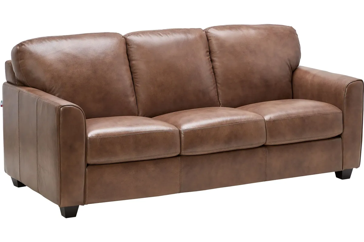 Wesley Brown Leather Queen Sleeper Sofa