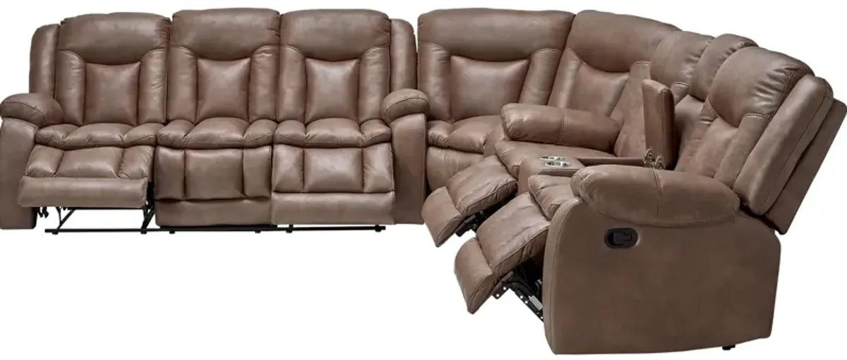 Brian 3-Piece Reclining Sectional