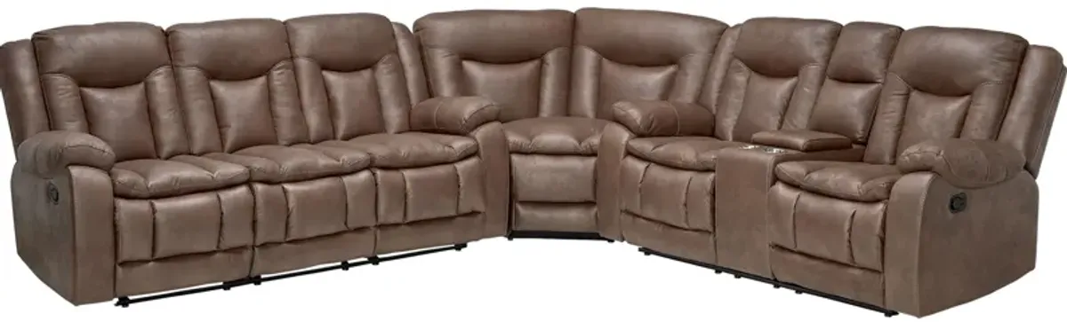 Brian 3-Piece Reclining Sectional