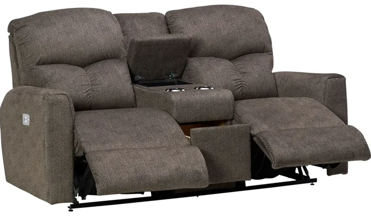 Hawthorn Dual Power Reclining Console Loveseat by La-Z-Boy