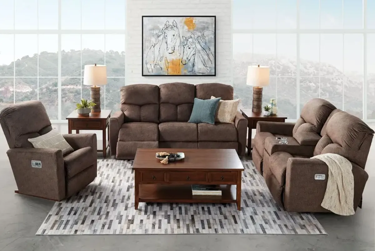 Hawthorn Dual Power Reclining Console Loveseat by La-Z-Boy