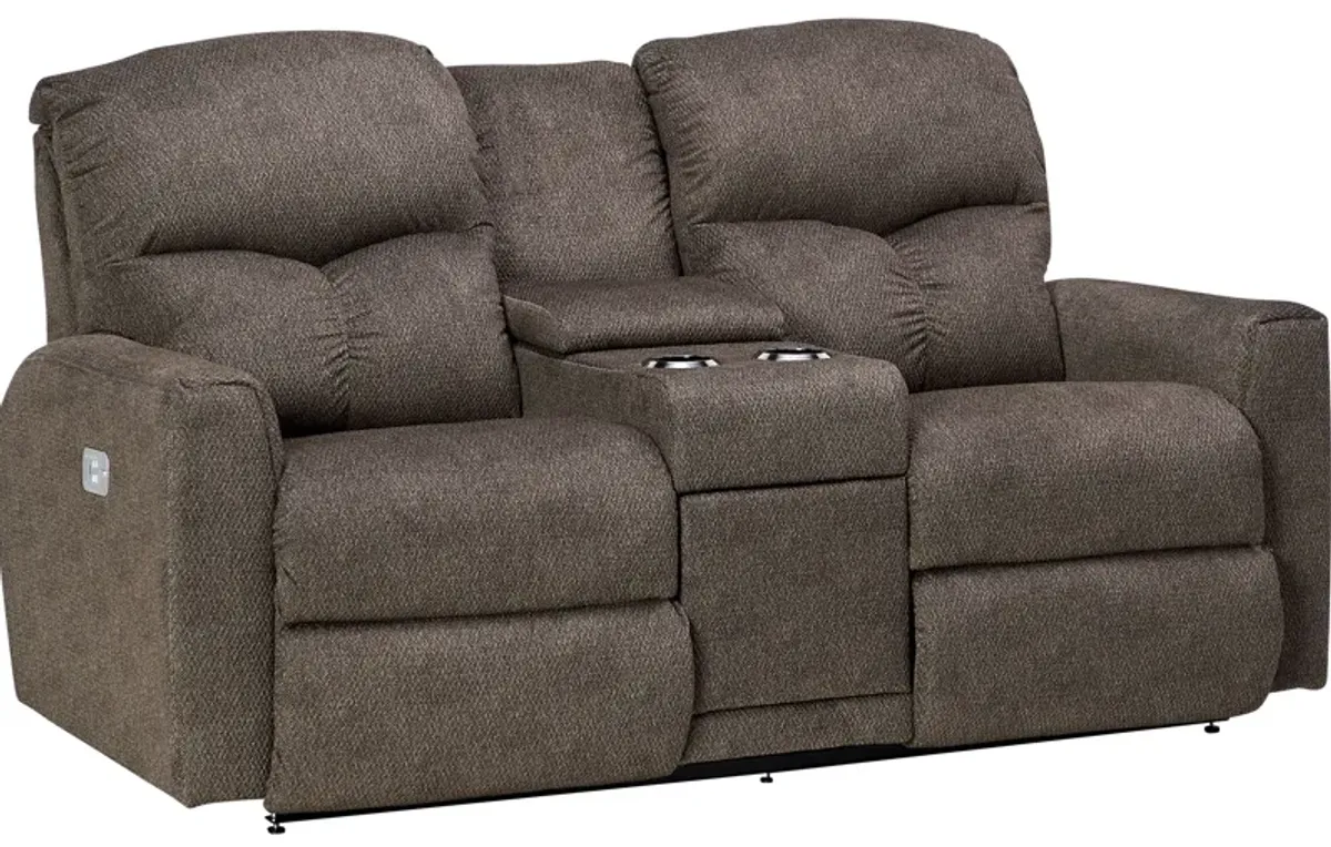 Hawthorn Dual Power Reclining Console Loveseat by La-Z-Boy