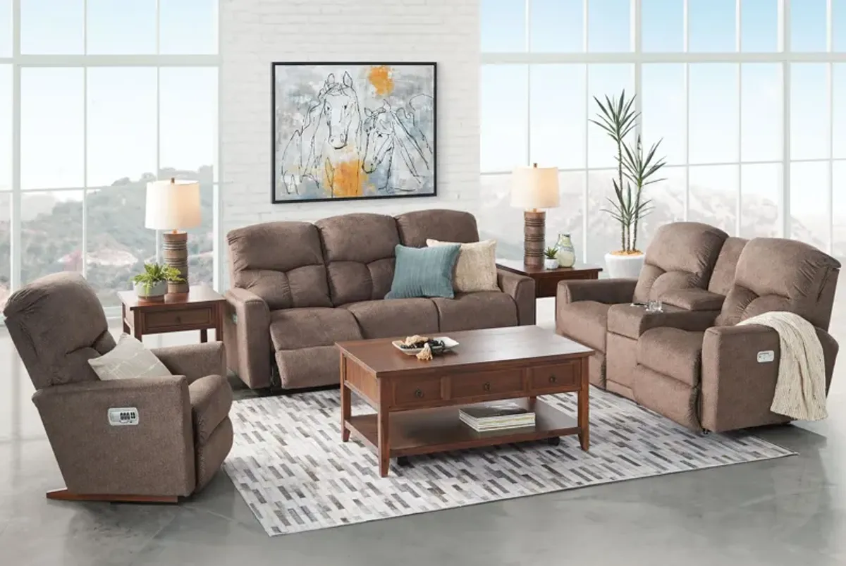 Hawthorn Dual Power Reclining Console Loveseat by La-Z-Boy