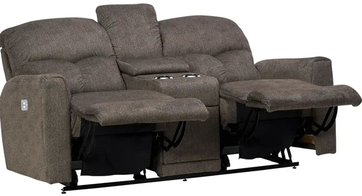 Hawthorn Dual Power Reclining Console Loveseat by La-Z-Boy