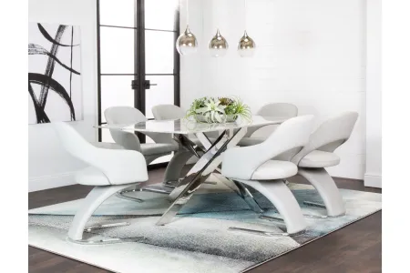 Equinox Table + 4 Chairs