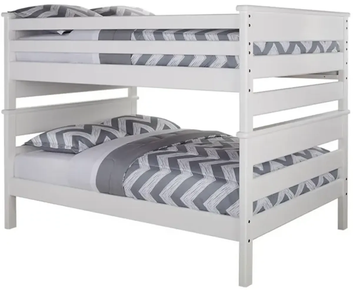 Laguna White Full over Full Bunk Bed