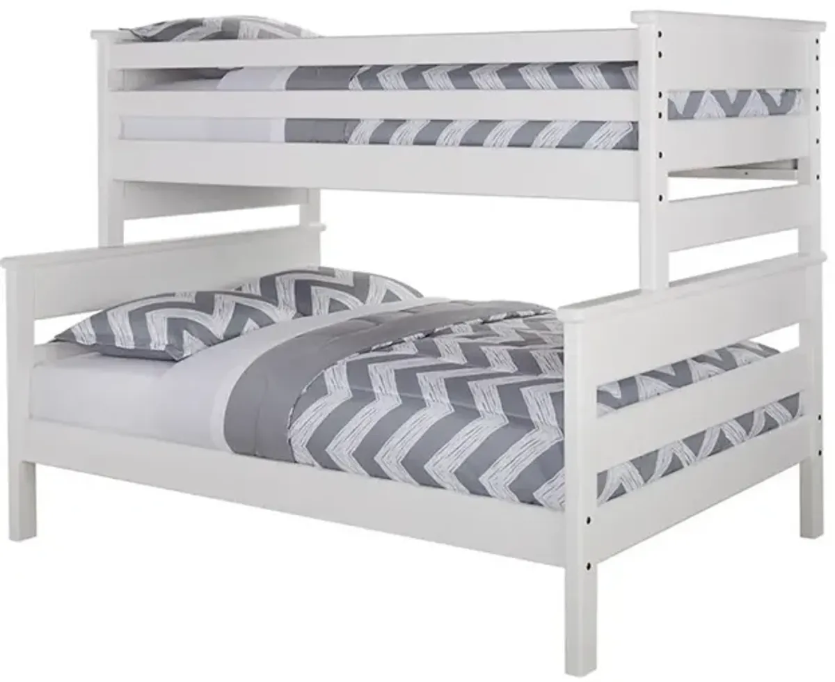 Laguna White Twin / Full Bunk Bed