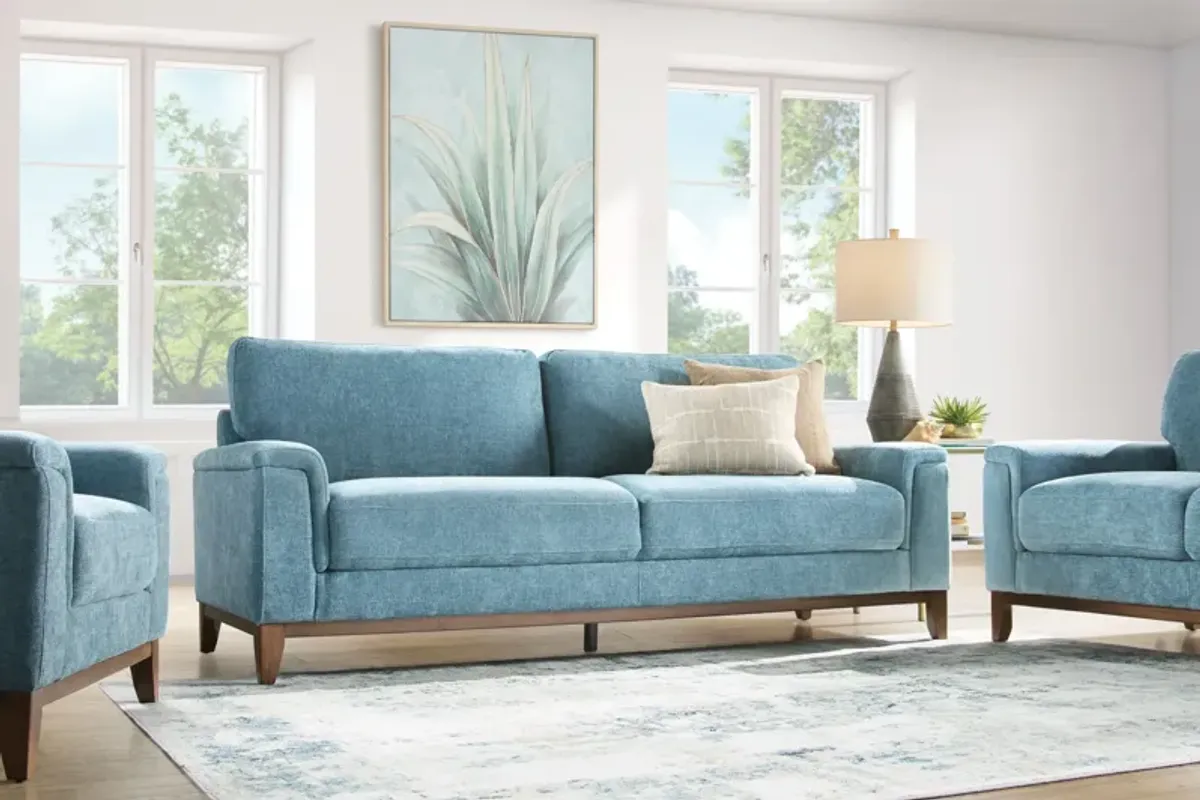 Norah Blue Loveseat