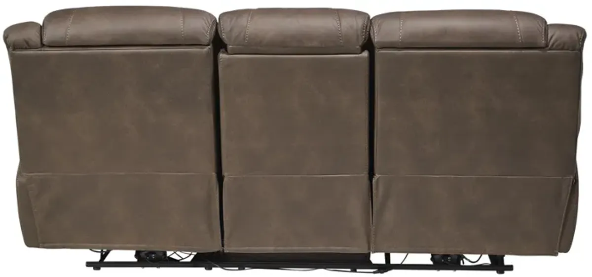 Rockford Brown Dual Power Reclining Sofa