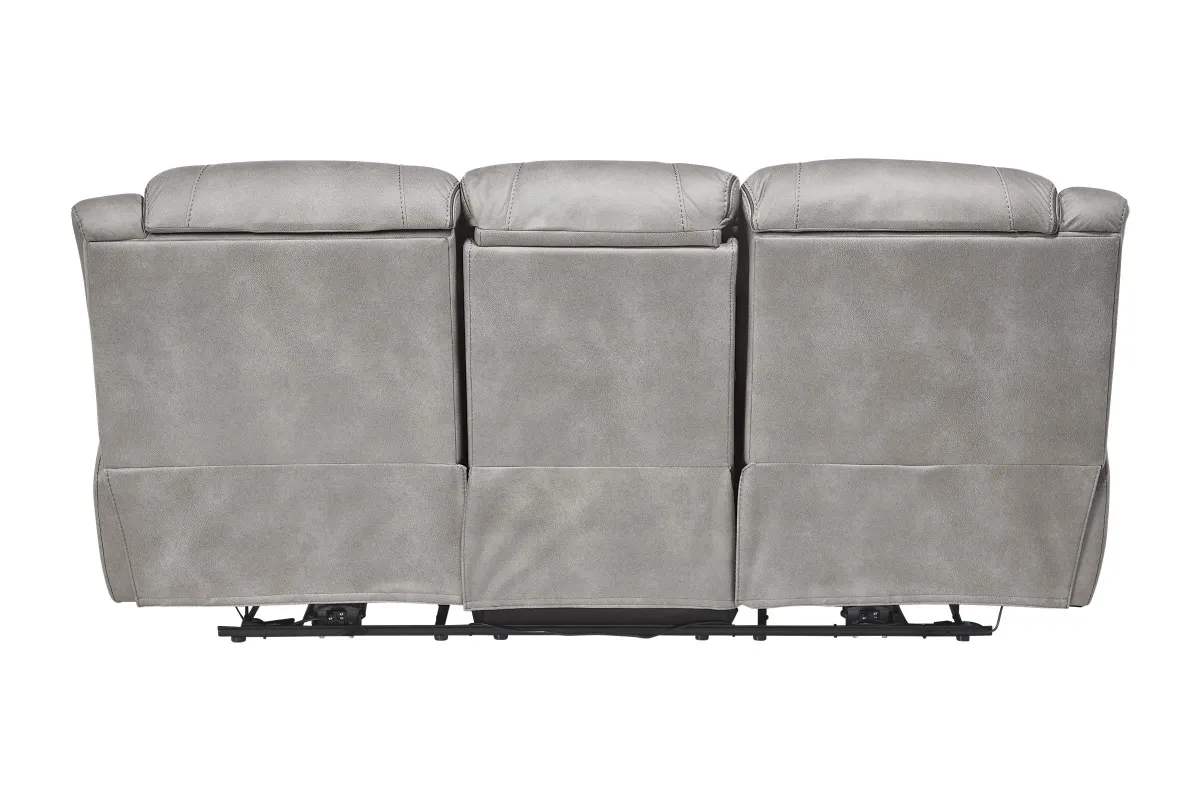 Rockford Grey Dual Power Reclining Sofa