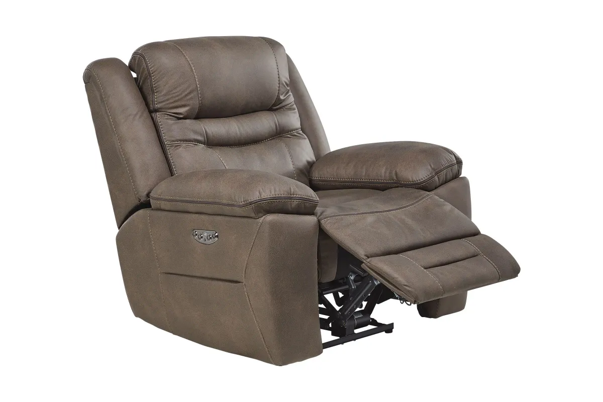 Rockford Brown Dual Power Recliner