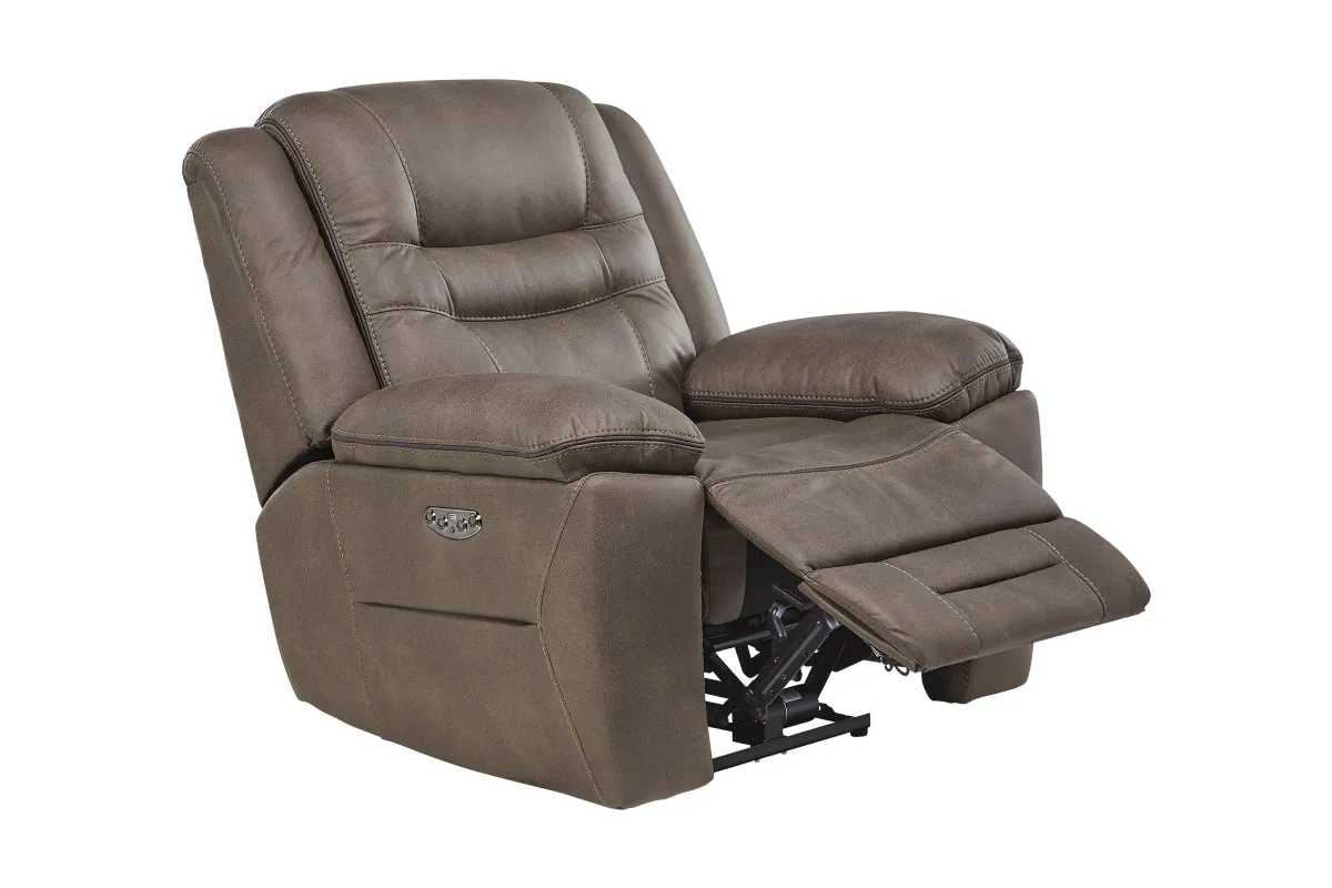 Rockford Brown Dual Power Recliner