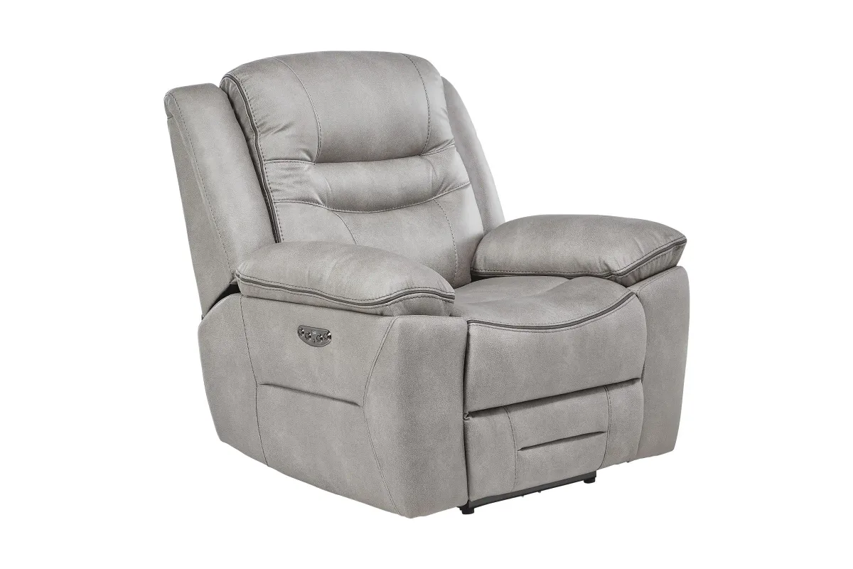 Rockford Grey Dual Power Recliner