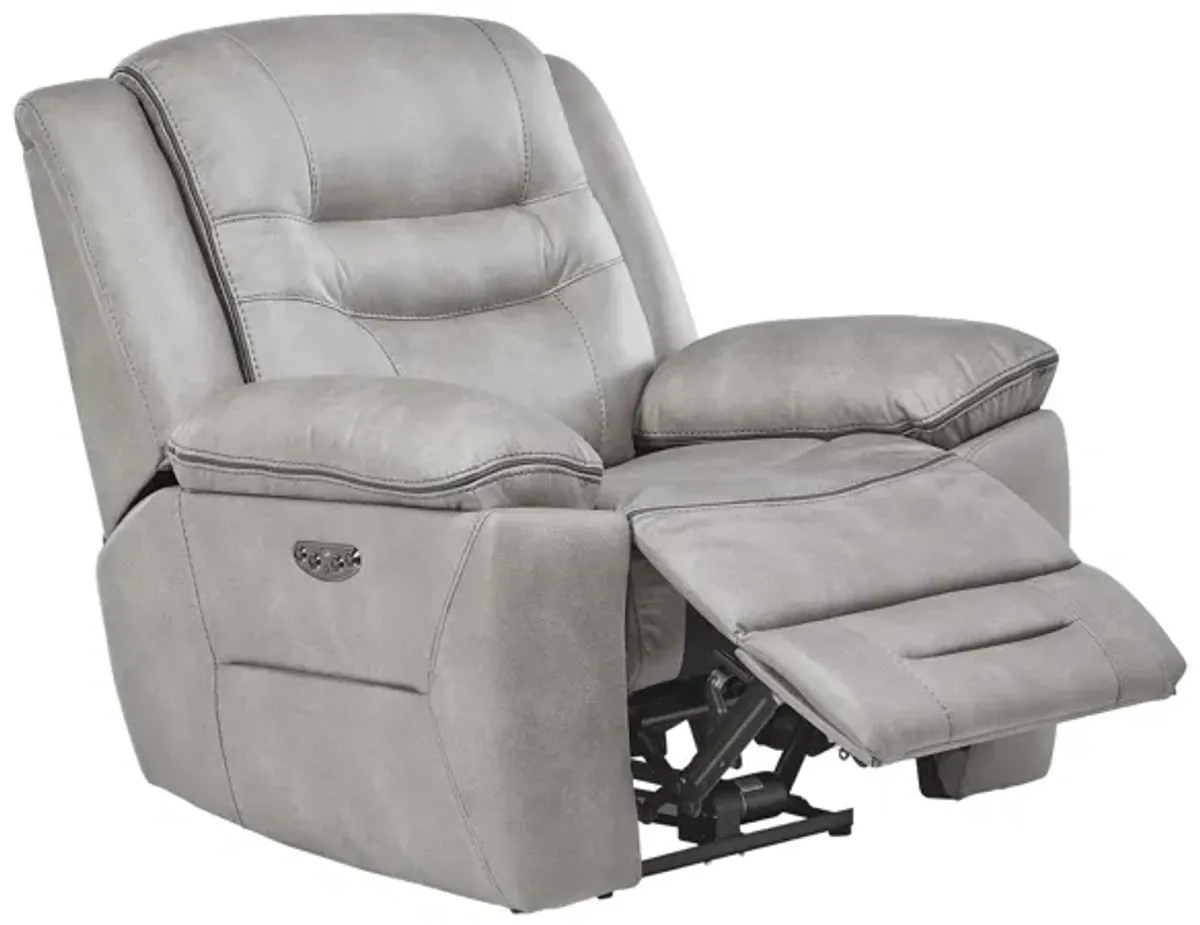 Rockford Grey Dual Power Recliner