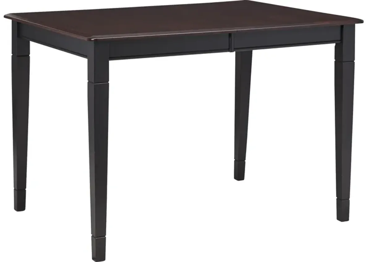 Anni Gathering Table with Auburn Finish + 4 Upholstered Stools by Gascho