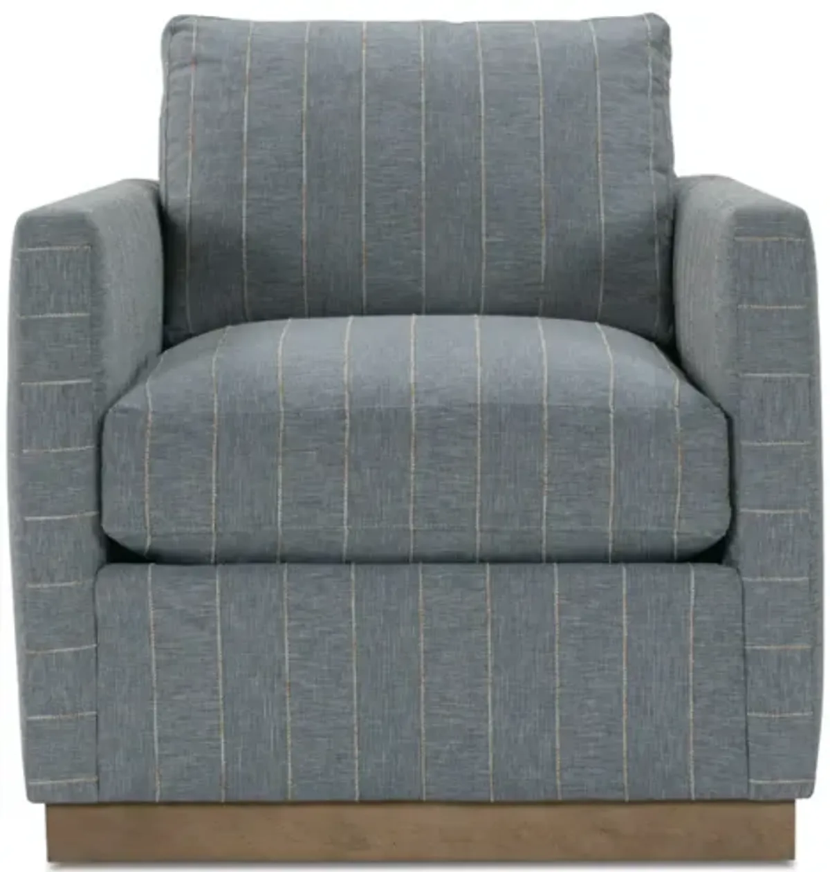 Allie Blue Swivel Chair by Rowe
