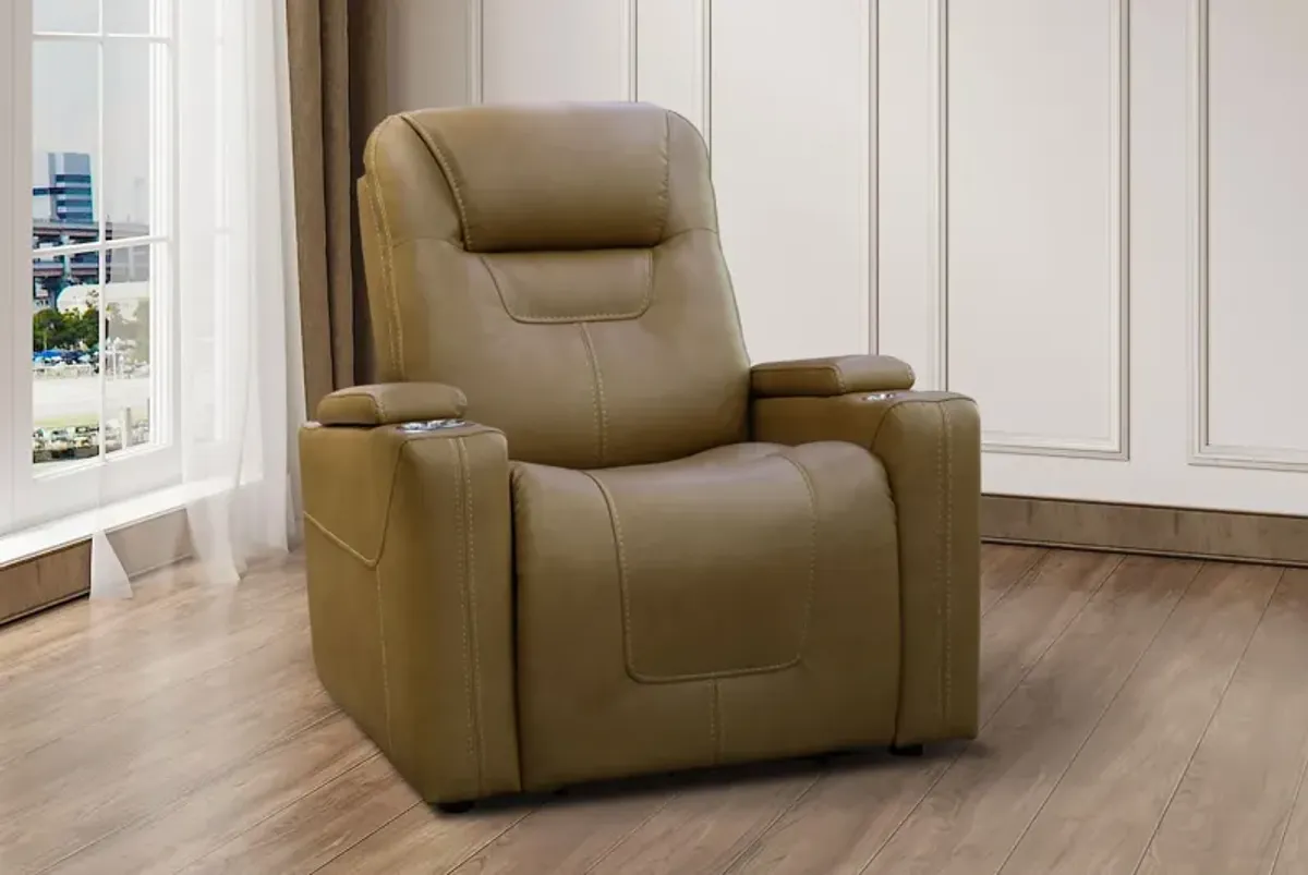 Front Row Brown Triple Power Theater Recliner