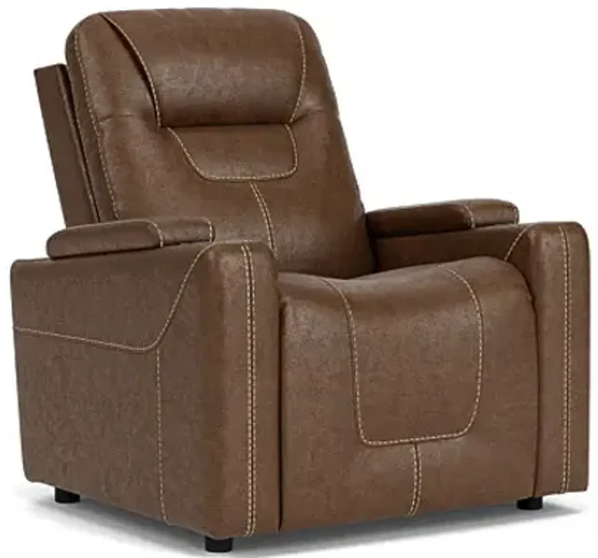 Front Row Grey Triple Power Theater Recliner