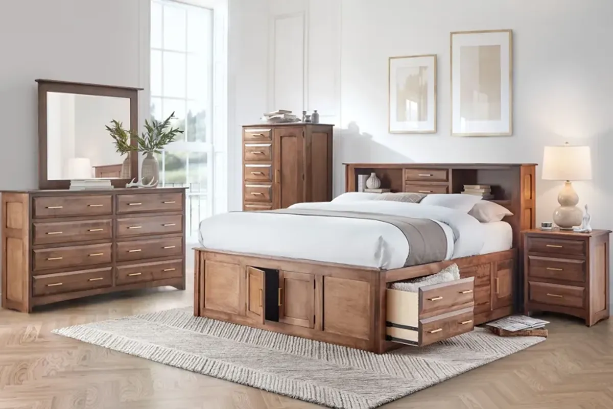 Simplicity King Storage Bed by Daniels Amish