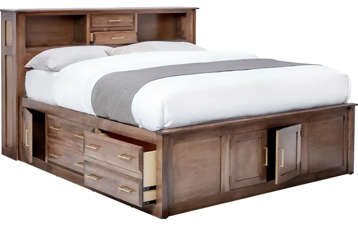 Simplicity King Storage Bed by Daniels Amish