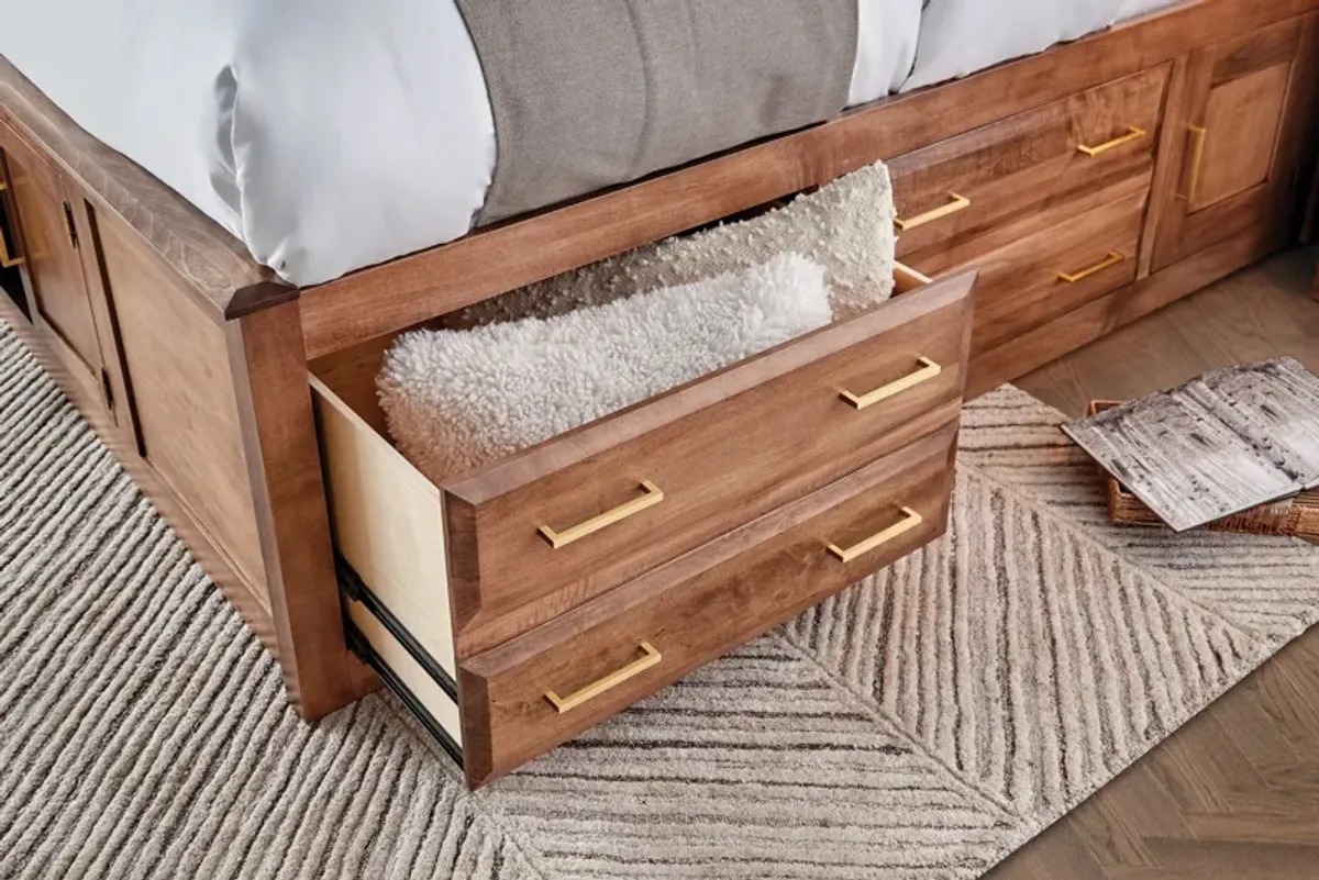 Simplicity King Storage Bed by Daniels Amish