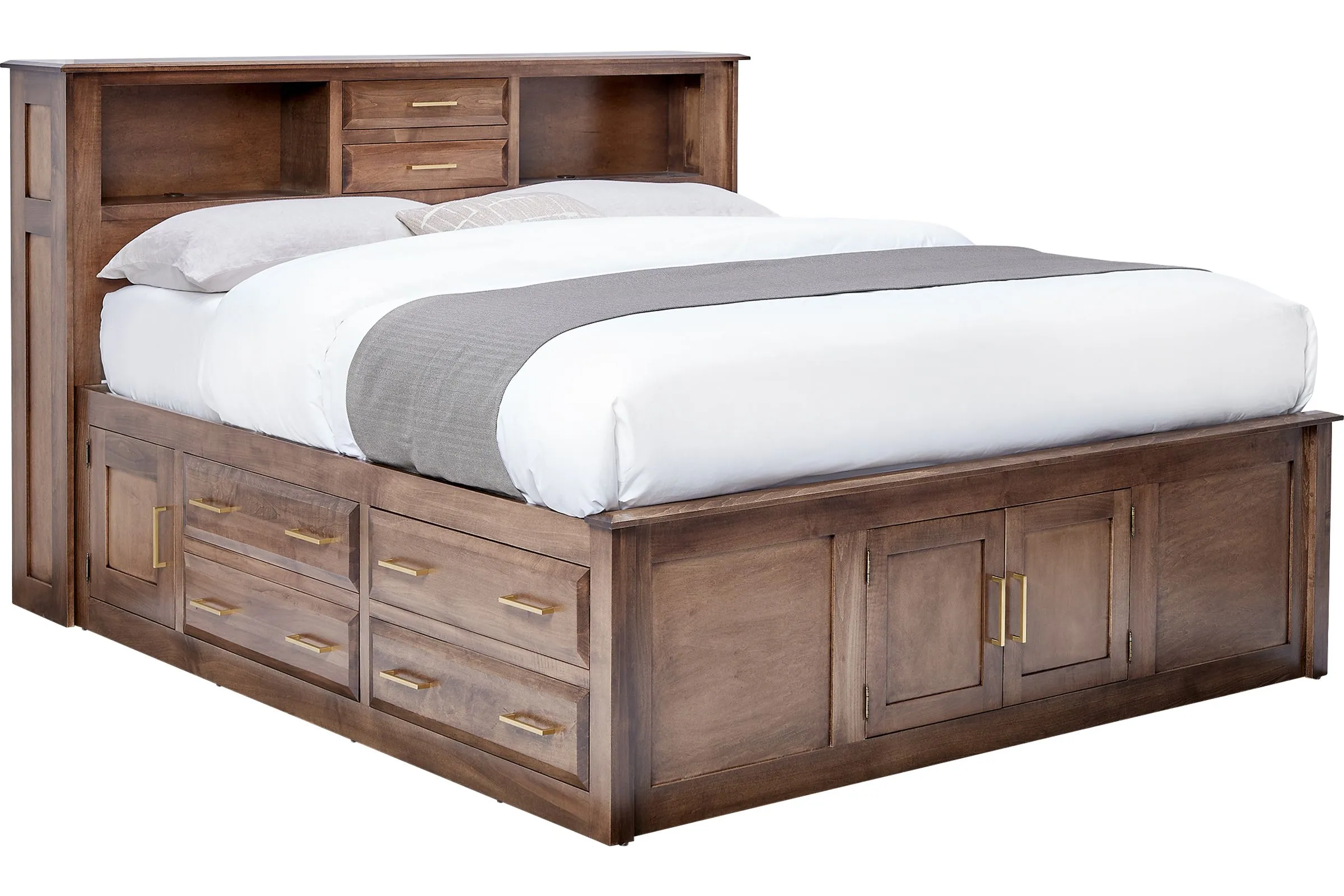 Simplicity King Storage Bed by Daniels Amish