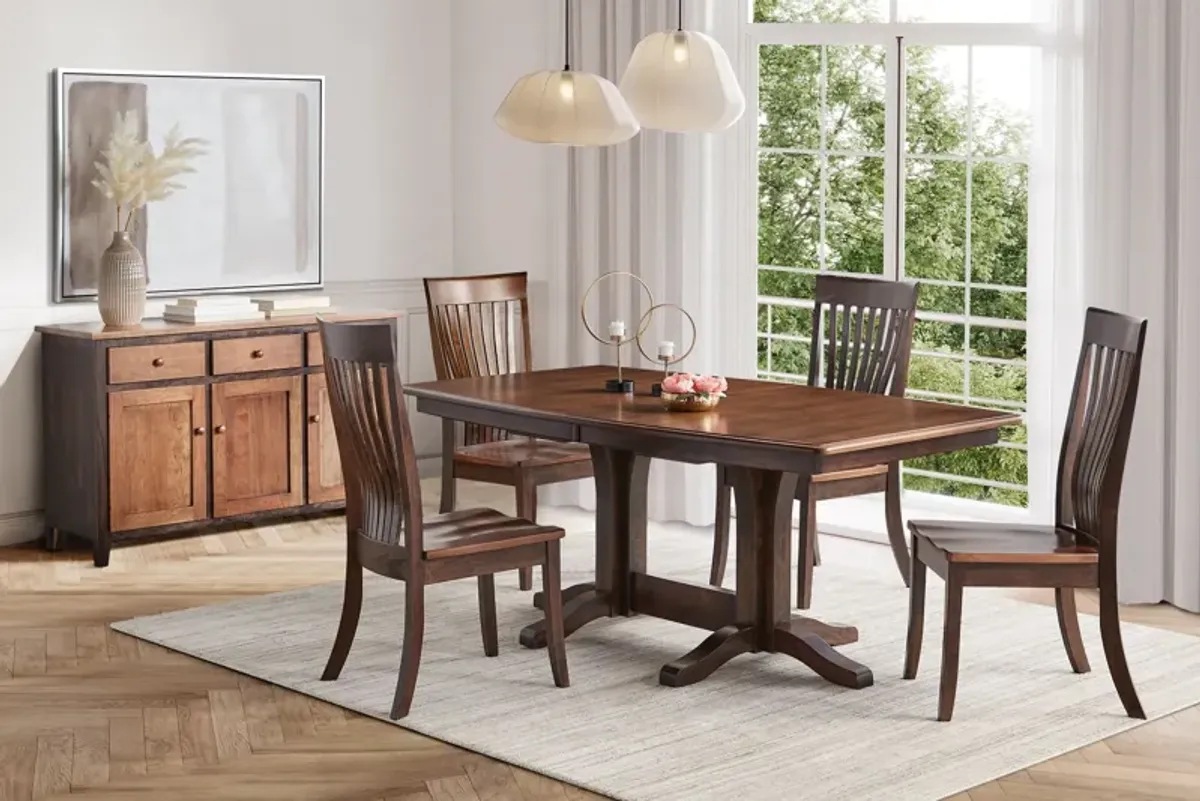 Millsdale Table + 4 Side Chairs by Daniel's Amish